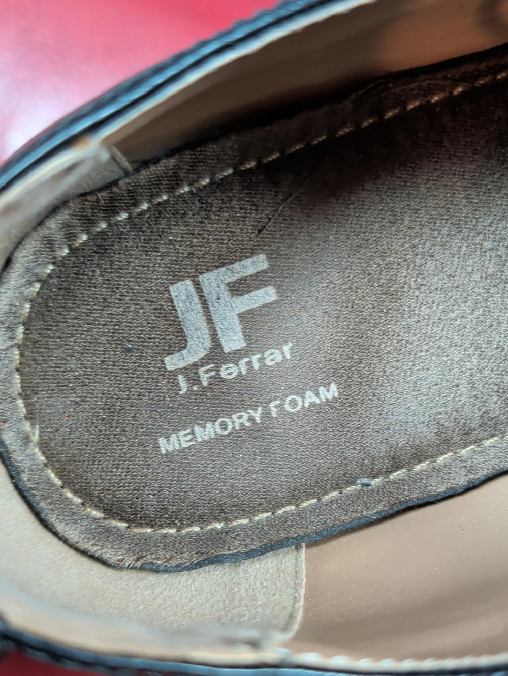 jf j.ferrar Black Cap-Toe Lace-Up Oxfords Men's Dress Shoes Size 11 W